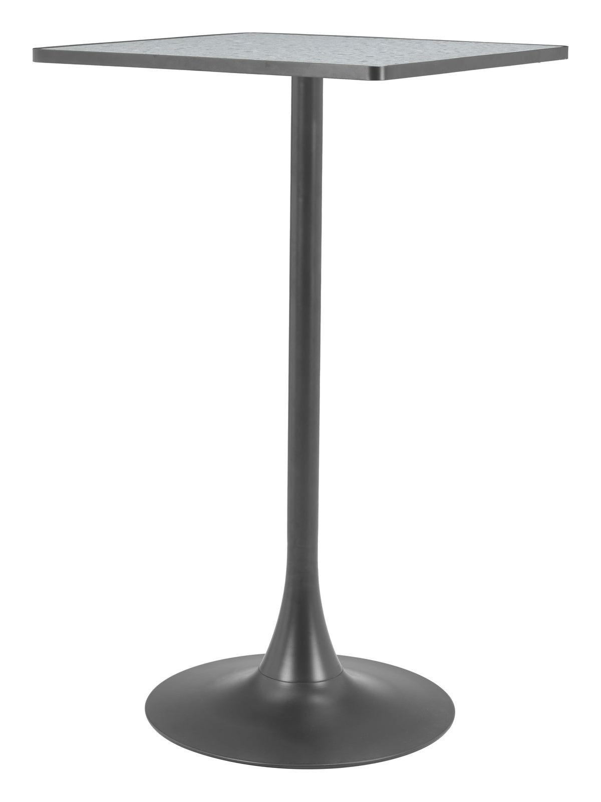 Spot Bar Table in Gray & Black