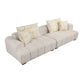Modern Channel Tufted Corduroy Fabric Sofa 103.9'