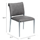 Freesia Charcoal Gray Dining Chair (Set of 2)