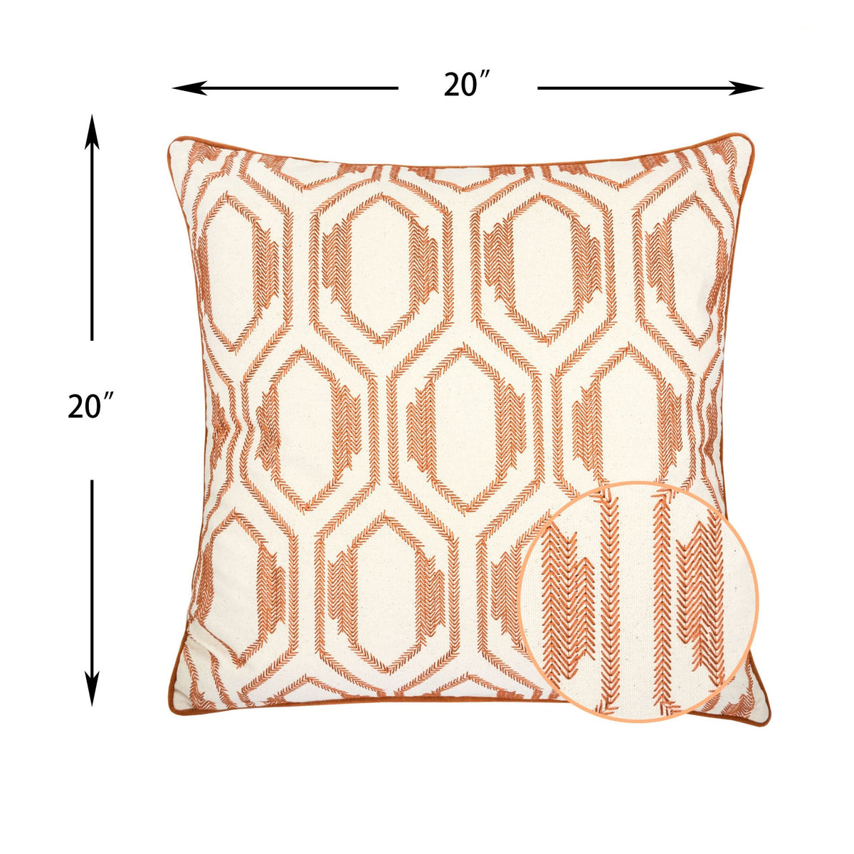 Quinn Embroidered Throw Pillow
