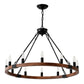 Vero Wagon Wheel Chandelier