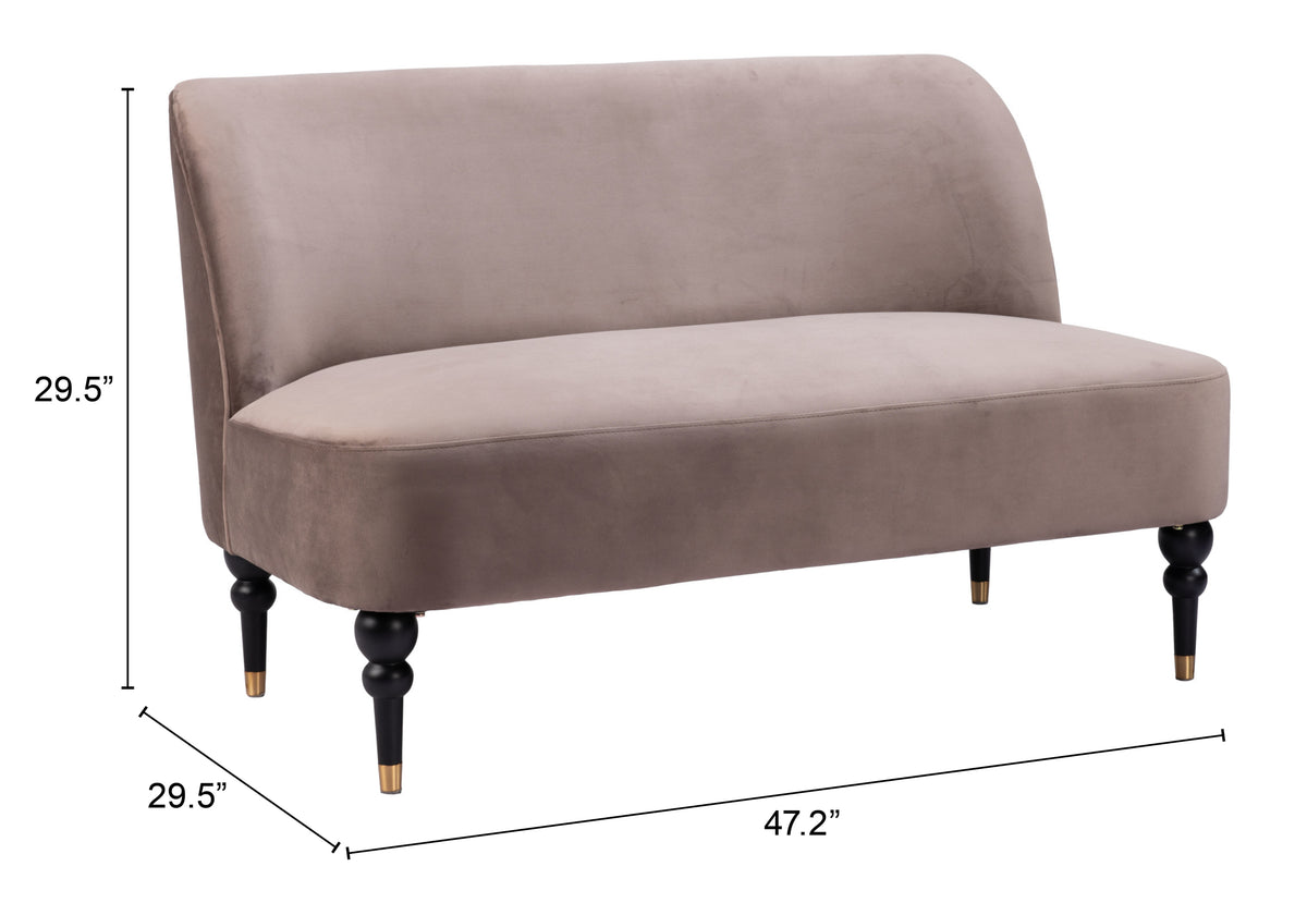 Bintulu Taupe Loveseat