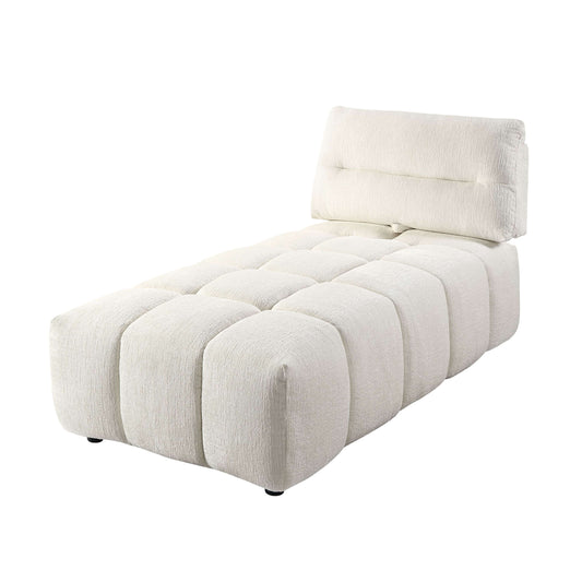Beige Modular Sectional featuring a chaise and plush button-tufted design for deep comfort and modern style.