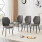 Cadell Dining Chairs in Dark Gray PU Leather
