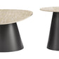 Reyes Natural & Black Coffee Table Set (2-Piece)