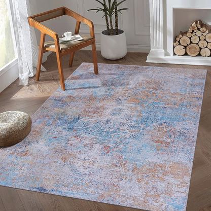 Maval Yellow Polyester Area Rug – 144" Area Rug