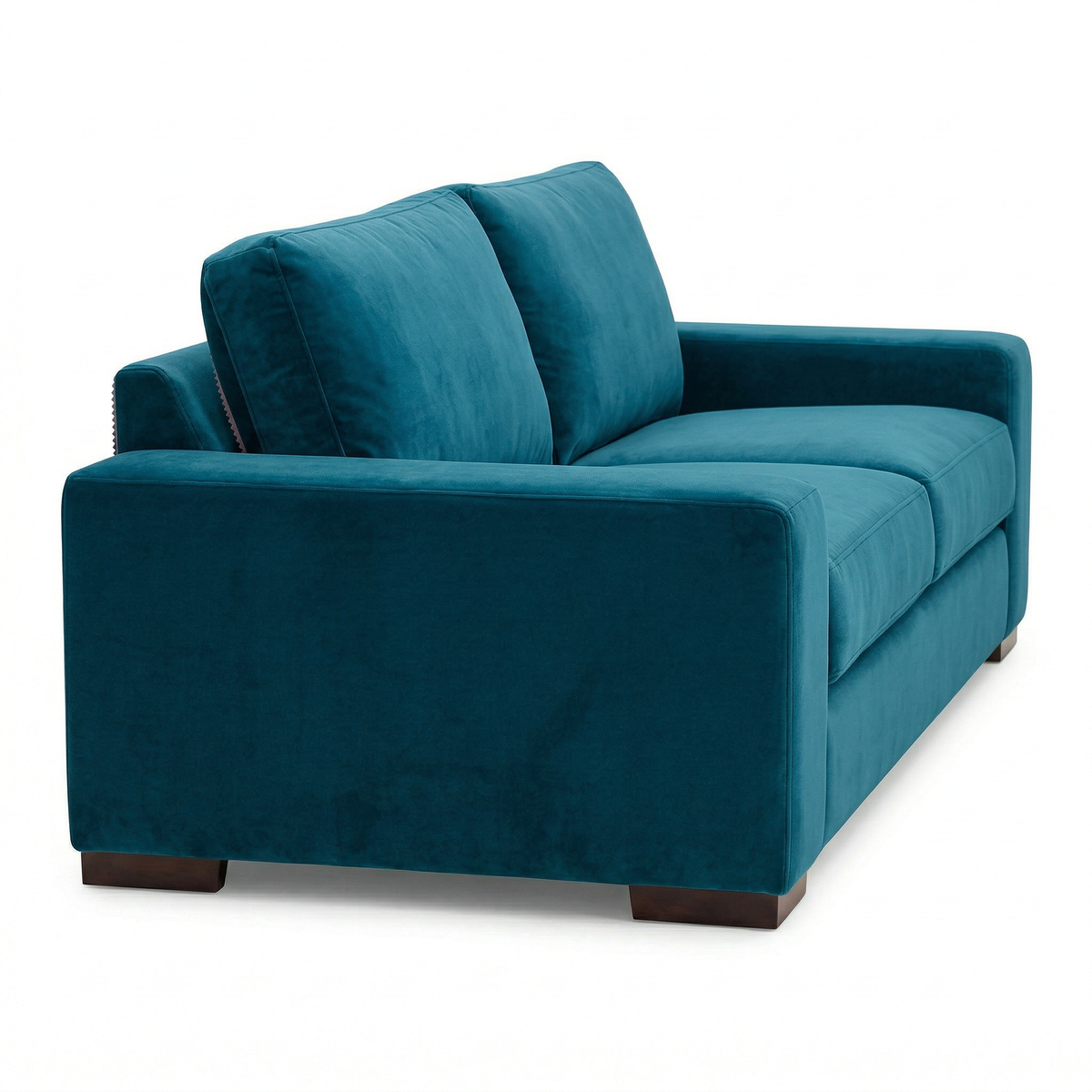 Modena Sofa 92" – Made in USA Square-Arm Sofa (7 Fabrics) - Hepburn Teal - Fabric (7)