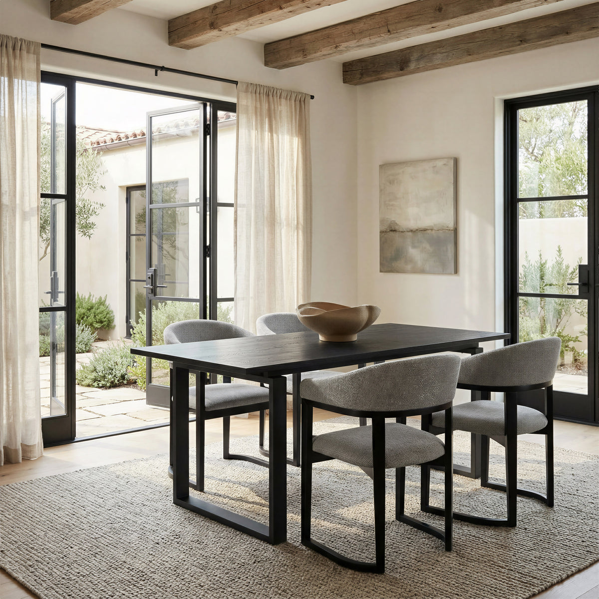 Sundar Black Dining Table