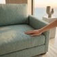 Damon American-Made Sofa – 92" Custom-Fabric Sofa - Leslie Robins Egg - Fabric (5)