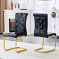 Kinsey Black, Gold Legs, Set of 2