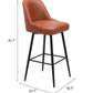 Keppel Swivel Barstool in Brown