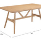 Rovina Natural Dining Table