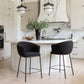 Essen Counter Stool in Black & Bronze