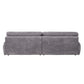 Cadenza Contemporary Gray Corduroy Sofa