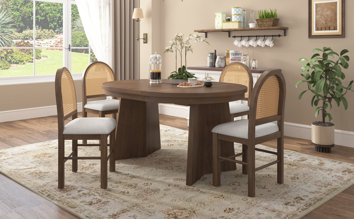 Wolfe Walnut & Beige