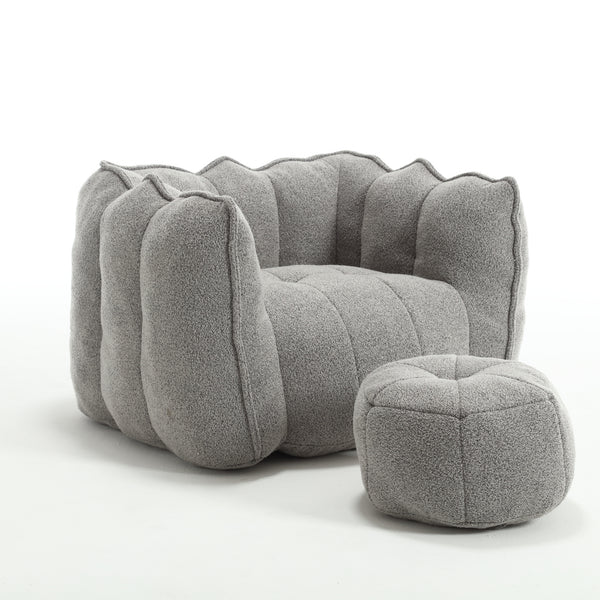 Kellan Grey Chenille Chair – 32.3