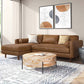 Morrison MCM Genuine Leather Sectional Chaise Sofa (2 Colors)
