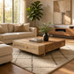Marlowe Dual-Tone Coffee Table – 51" Handmade Solid Wood Table