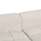 Modern Channel Tufted Corduroy Fabric Sofa 103.9'