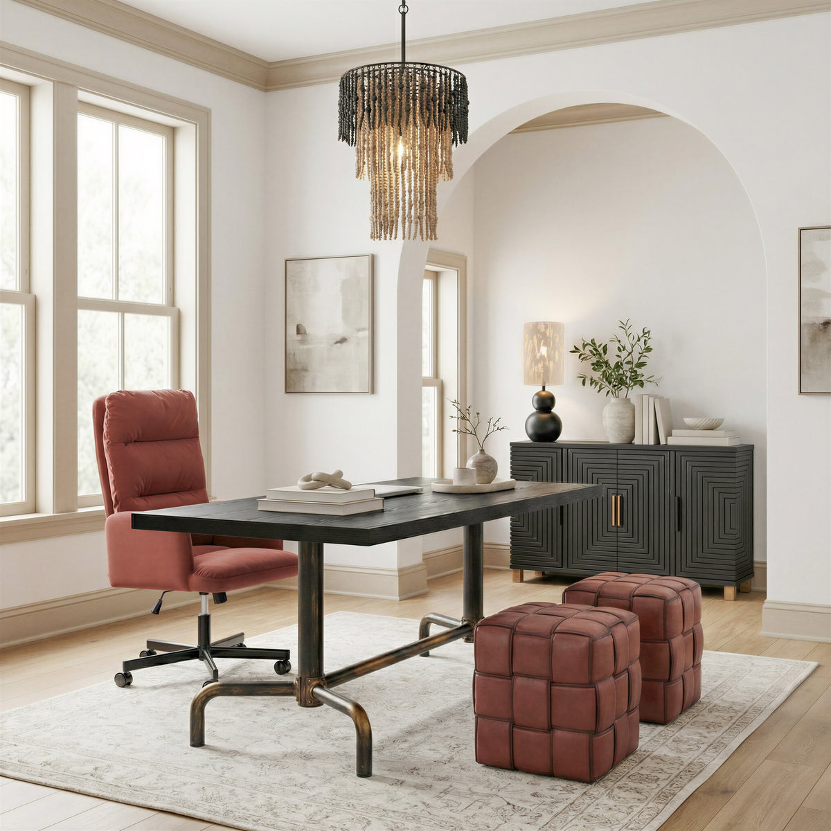 Pupen Beige Table Lamp