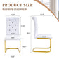 Kinsey White, Gold Legs, Set of 4