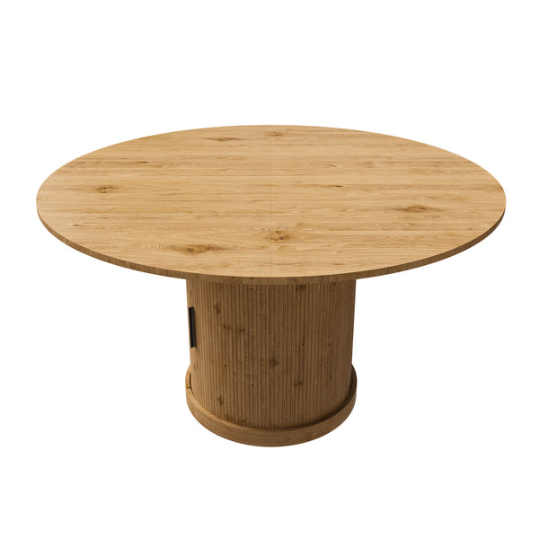 Cavell Oak Extendable Oval Dining Table – 59