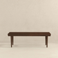 Banco Mid-Century moderno de madera maciza 'Mia'