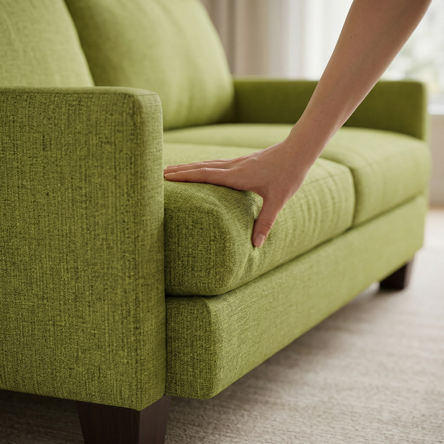 Damon American-Made Sofa – 92" Custom-Fabric Sofa - Notion Appletini - Fabric (5)