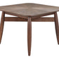 Silea Espresso Square Dining Table