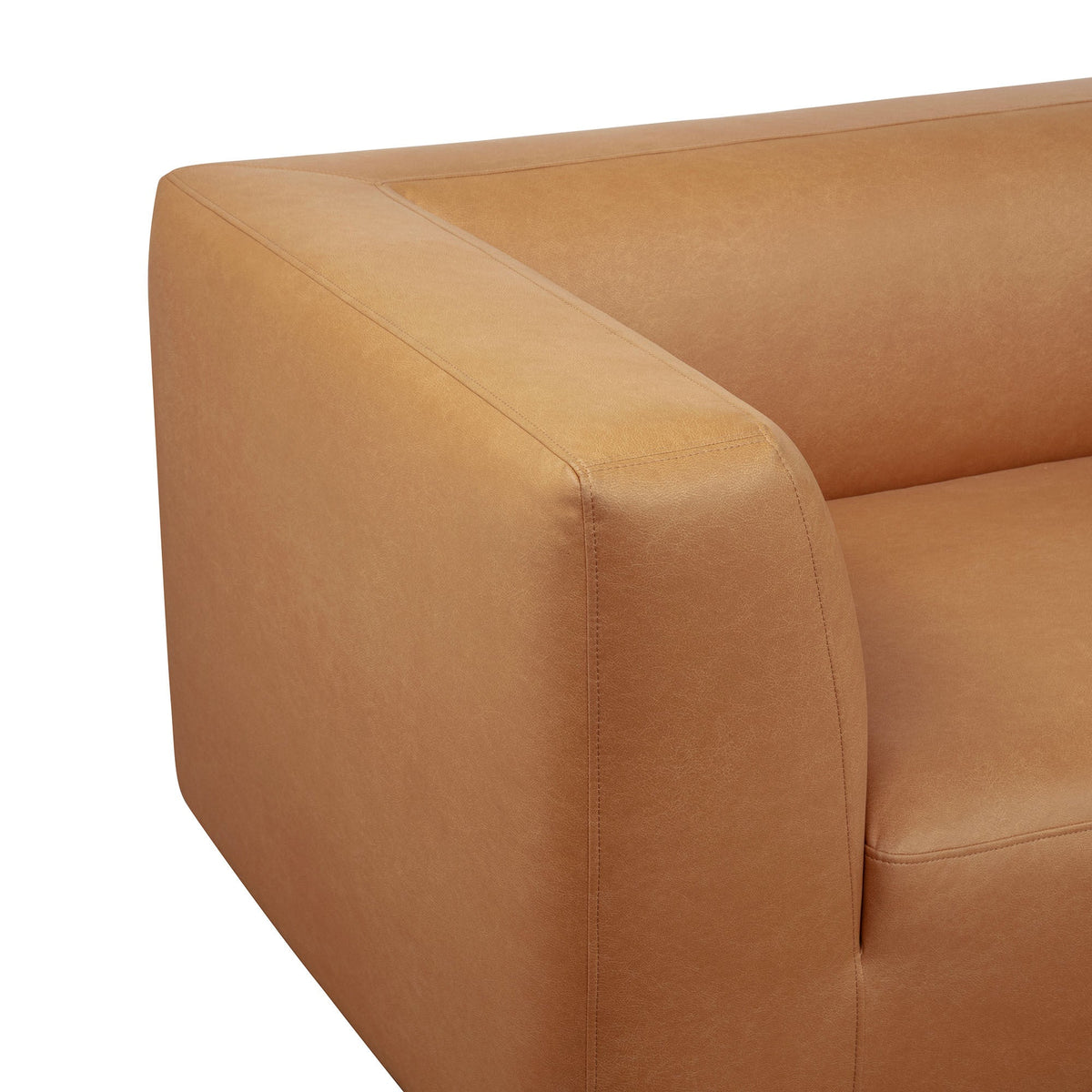 Lukas 2-piece sectional with right-facing chaise in camel
