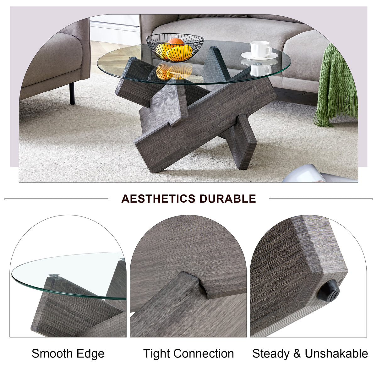 Zuri Glass Coffee Table