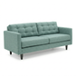 Talmadge Velvet Sofa – 92" Classic American Sofa - Leslie Robins Egg - Fabric (4)