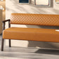 Belden Diamond-Quilted Faux Leather Bench