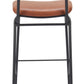 Charon Barstool (Set of 2) in Vintage Brown