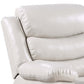Eilbra PU Leather Power Motion Recliner (2 Color Options) close-up of plush, modern design and comfortable cushioning