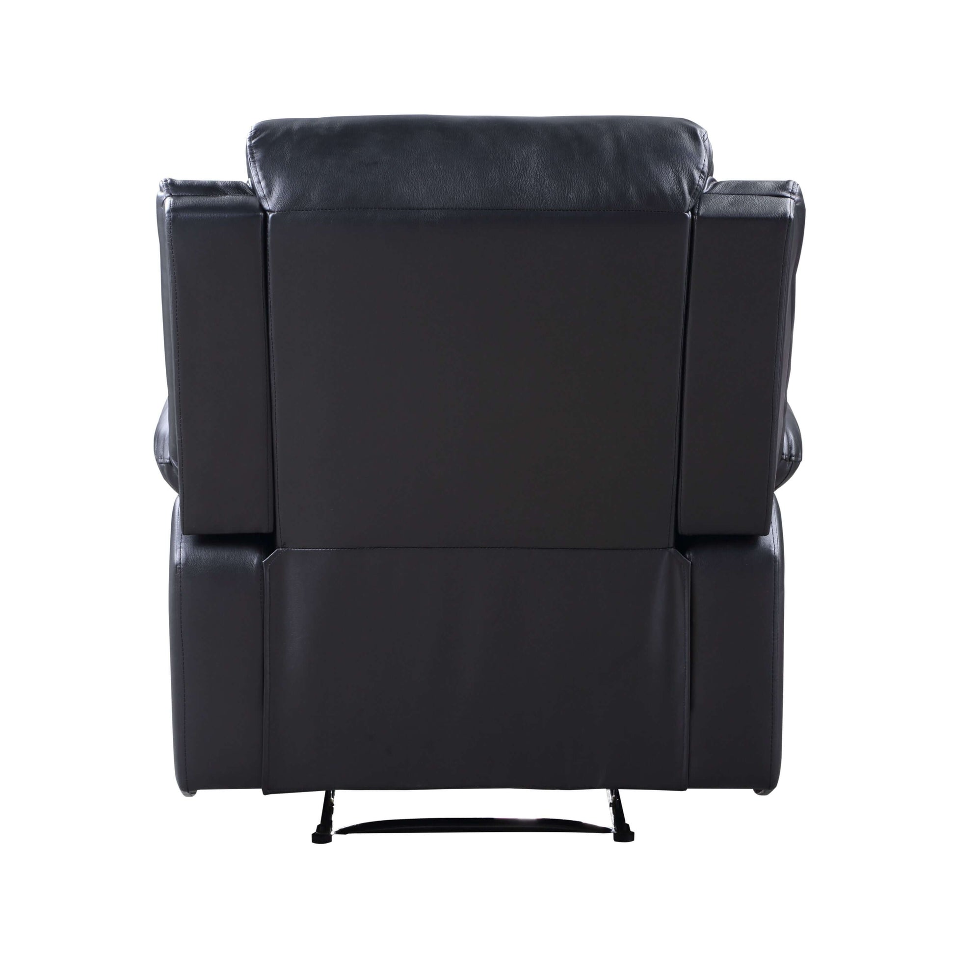 Eilbra PU Leather Power Motion Recliner (2 Color Options) back view with sleek faux leather upholstery.