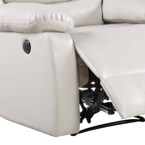 Eilbra PU Leather Power Motion Recliner (2 Color Options) with smooth mechanism and plush cushioning.