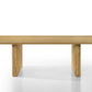 Einar Rubber Wood Natural Finish Dining Table 94"L featuring a sleek, natural wood design and sturdy construction.