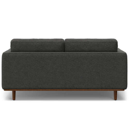 Morrison MCM Fabric Loveseat Sofa 72" – Modern Mid-Century Compact Loveseat (2 Colors) back view