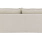 Elisea Fabric Sleeper Sectional – 81” Beige Pull-Out Sofa Bed with Storage, back view showcasing soft fabric and plush cushions.