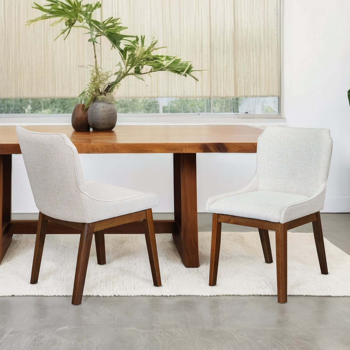 Ellis Beige Linen Dining Chair – 22.8" Dining Chair – view 2