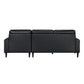 Elowen Black Leather Sectional Sofa – 96" L-Shaped Sectional Sofa – view 6