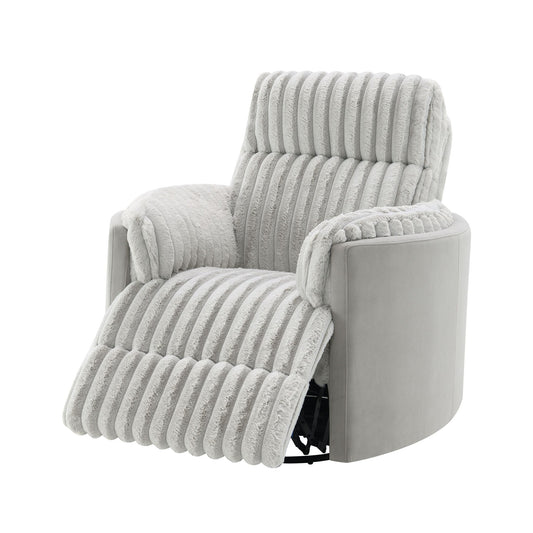 Emee Gray Corduroy Recliner – 40"W Recliner