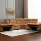 Emmy Orange Chenille Sectional Sofa – 125"W Sectional Sofa – view 7