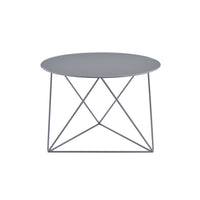 Epidia Gray Metal Accent Table