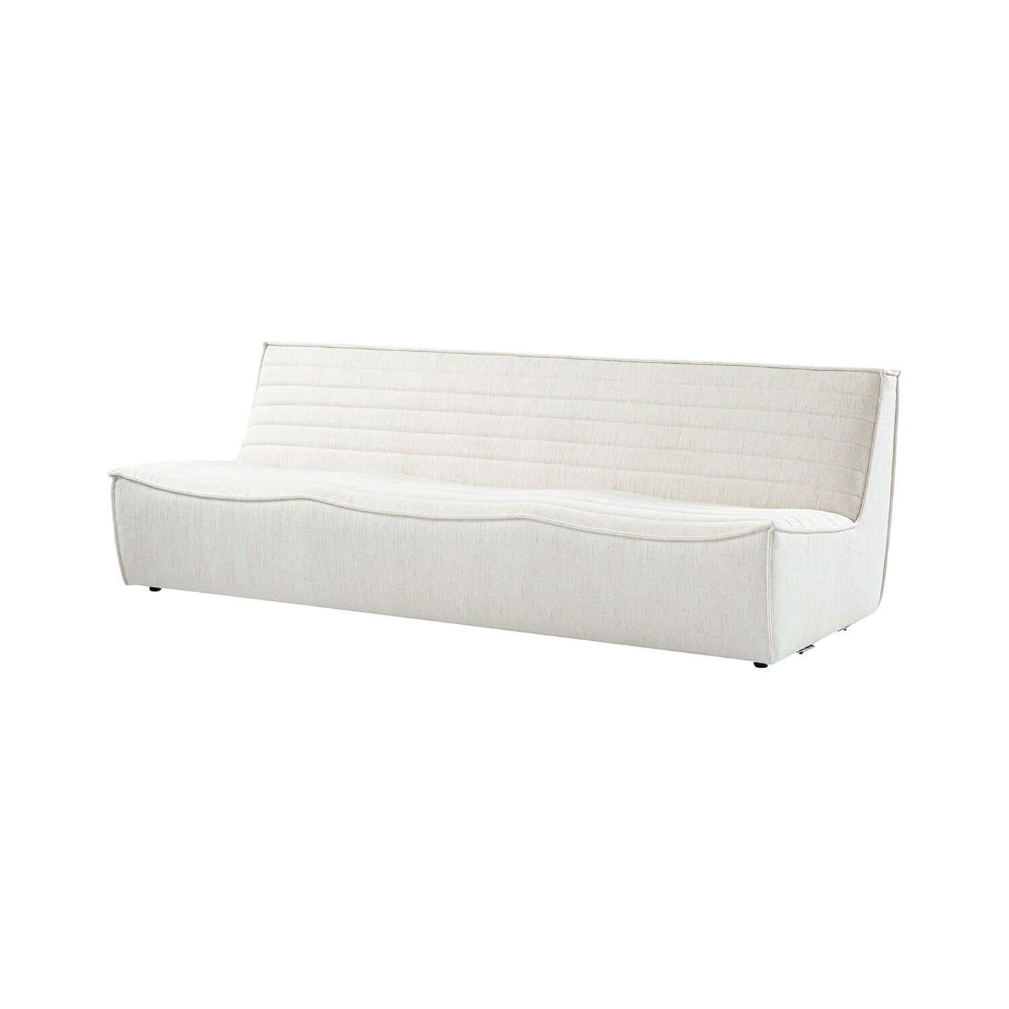 Evelyn Harmony Fabric Corner Sofa Sectional in soft cotton-linen blend, perfect for modern living rooms and ergonomic comfort.