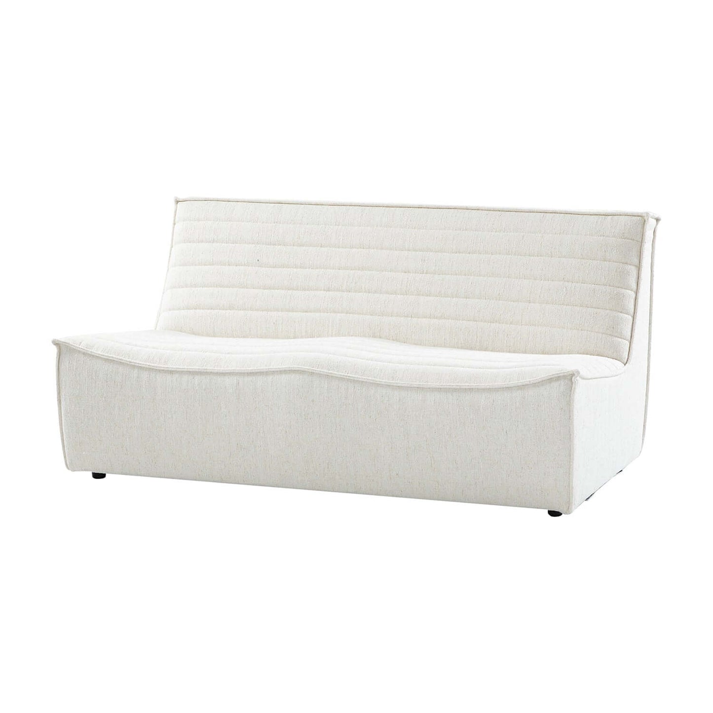 Evelyn Harmony Fabric Corner Sofa Sectional in soft cotton-linen blend, ergonomic design for comfort and style.