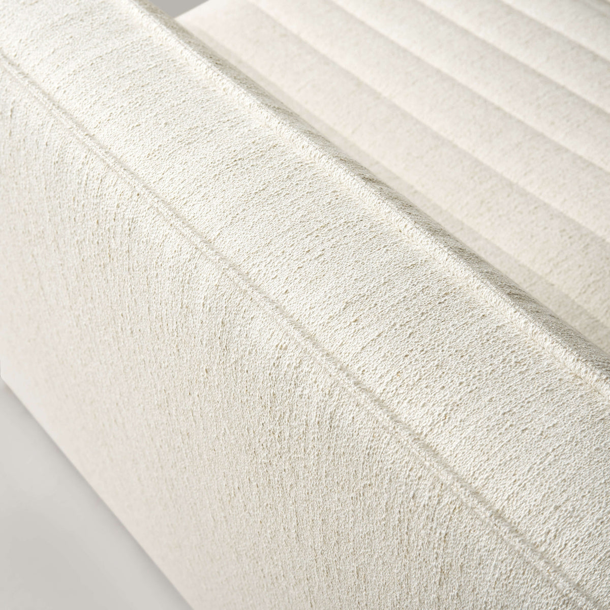 Close-up view of the soft, textured fabric on the Evelyn Harmony Corner Sofa Sectional.