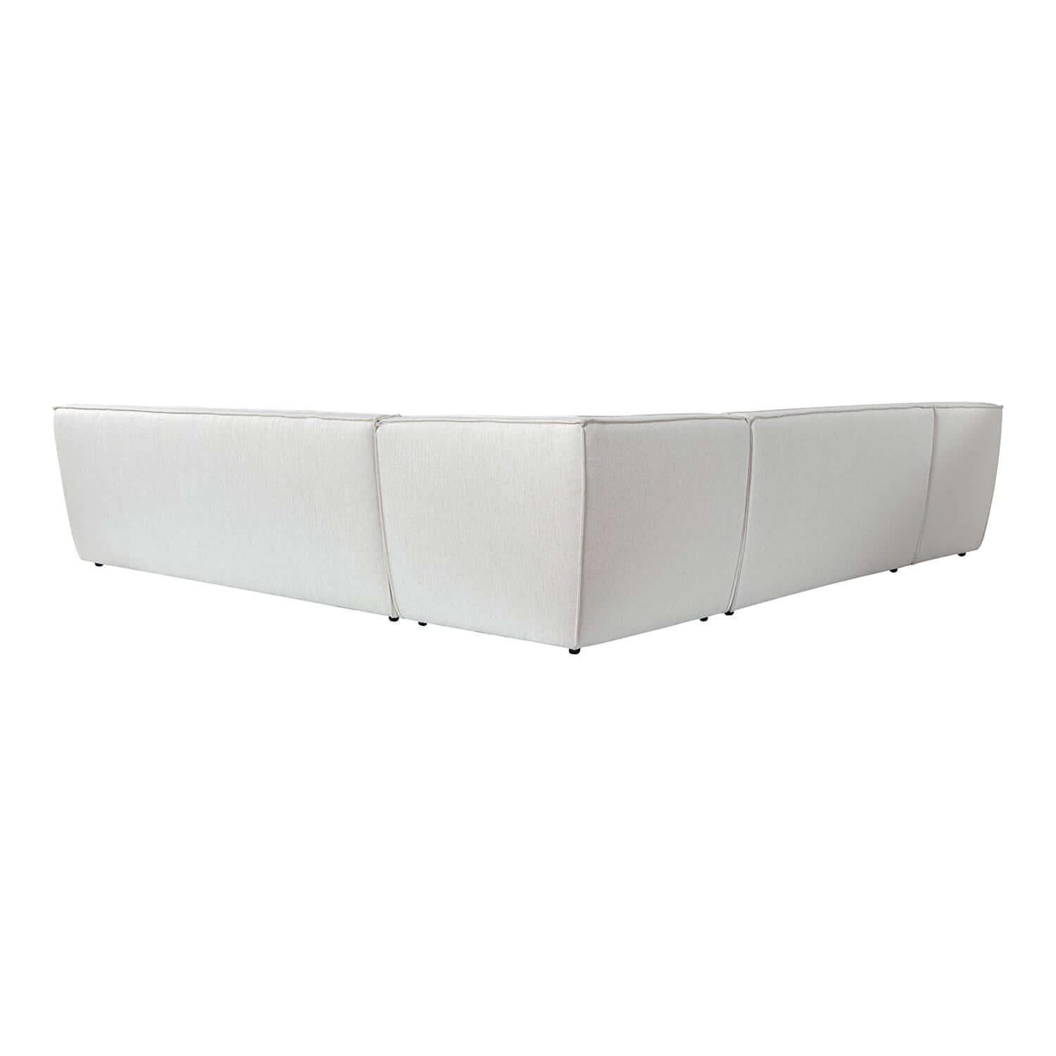 Evelyn Harmony Fabric Corner Sectional Sofa in breathable cotton-linen blend, designed for comfort and modern style.