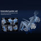 Zero Gravity Massage Chair with SL-Track and Smart Features demonstrating extended guide rail for neck, back, and feet.